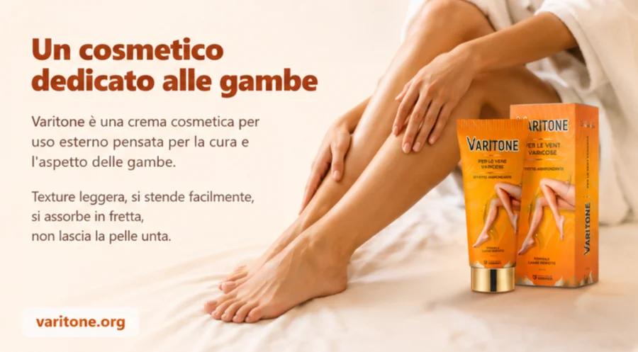 Varitone — crema cosmetica per la cura delle gambe in tubetto da 100 ml