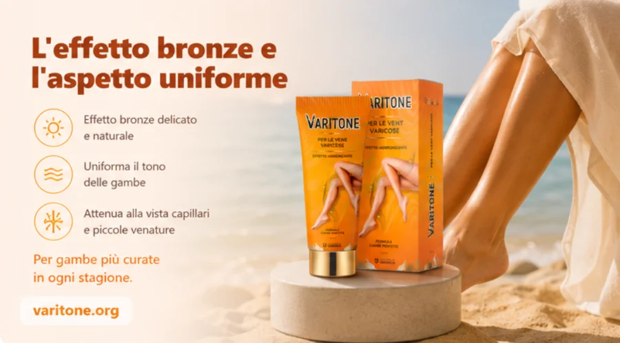 Varitone — effetto bronze uniforme sulle gambe